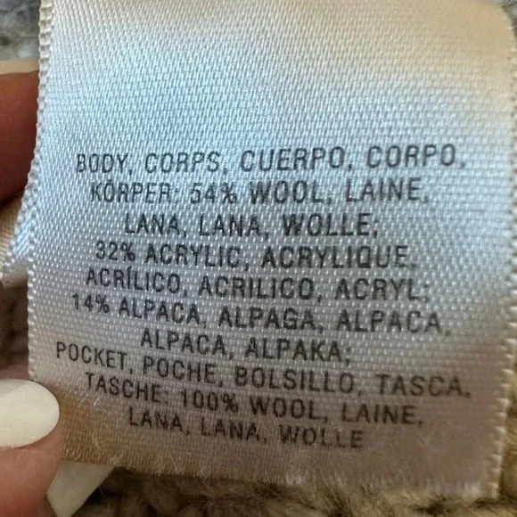 ANTHROPOLOGIE Women’s Moth Poncho Wool Knit Alpaca One size - Picture 9 of 12